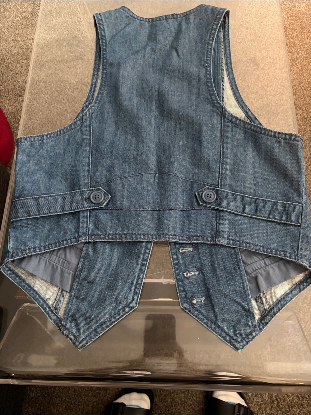 H&M Light Blue Denim Tank Vest - Picture 2 of 3